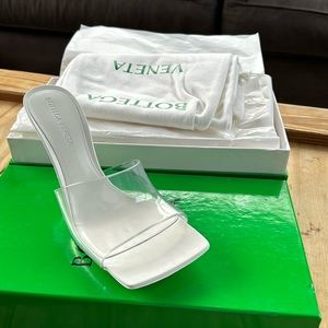 Bottega Veneta White Clear Heel
